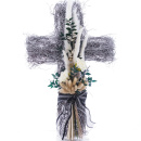 Grabschmuck Kreuz mit haltbaren Trockenblumen DIY...