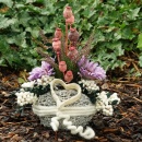 DIY Grabgesteck mit Mohnkapseln und haltbaren Blumen,...