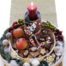 Geschenkkorb 2er Satz, Körbe rund aus Seegras, für Geschenke, Adventsteller, Gesteckunterlage