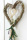 Heu-Herz, Herzen aus Heu und Pinienzweig natur grün Gr. 25x2,5cm