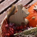 DIY Herbstkorb Herbstdeko mit Kürbis,...