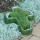 Pflanzkreuze aus Moos, Moospflanzkreuz zum Pflanzen im Set 2 Stk