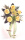 Bastelset aus der Floristik Tür-und Wandschmuck mit Holzrosen zum Bemalen auf Rebenblume