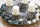 DIY Adventskranz mit Kerzenhalter mit Trockenblumen, Eukalyptus, Beeren und Sterne selber dekorieren