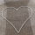 Herzen aus Draht, Dekoherzen für Hochzeit Drahtherz mit Haken, 30cm weiß