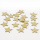 Streusterne aus Holz, 18er Beutel, Holzstern zum Streuen, Gr. 4 cm, Farbe gold matt