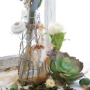 Glasvasen dekorieren, Flaschenvase mit Trockenblumen,...