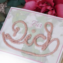 Geschenkidee Karten mit Schriftzug Handlettering mit...