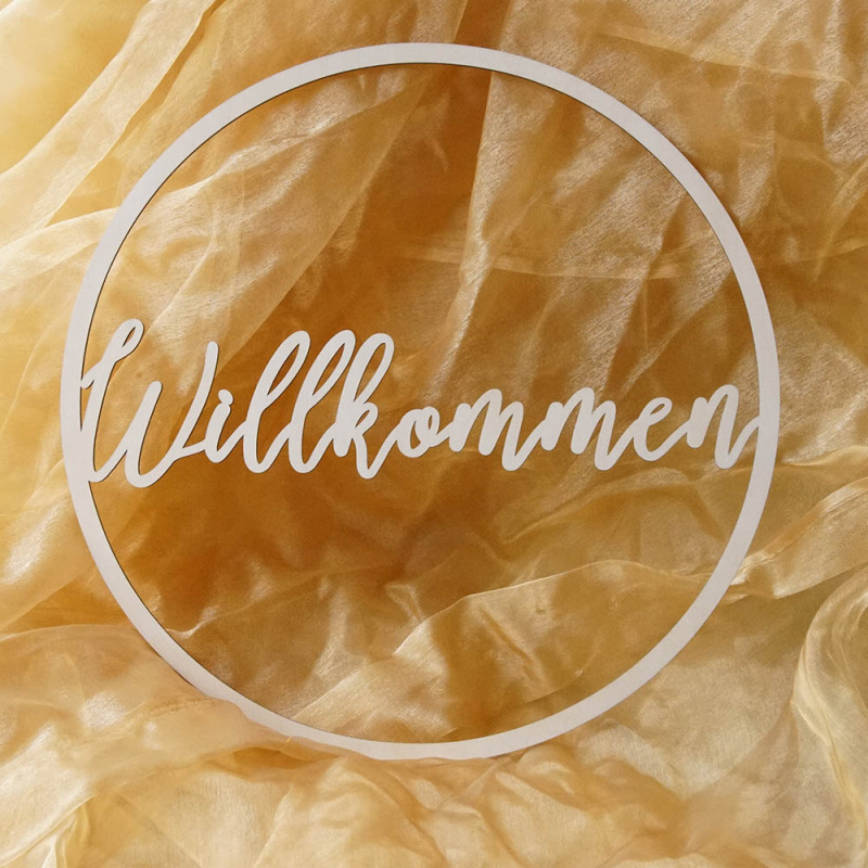 20 Stück Holzkranzrahmen Kreis 30 Cm Mit Löchern - Naturholz Bastelringe Für DIY Türkränze, Wanddeko & Hochzeit