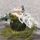 Sola Holzrosen, Rosen mit Holzoptik, whitewashed, VE 1 Stk. Gr. 8 cm