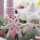 DIY Adventskranz im Weidenkranz Vintage Look mit Trockenfloristik rosa weiß