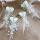 Anstecker Hochzeit, Hochzeitsanstecker aus Trockenblumen weiß, Boho Style selbermachen