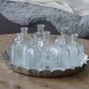 Glasvasen Mustermix Glasflaschen klein klar eckig VE 12 Stk H 13 cm 3 x 4 Stk sortiert im Muster