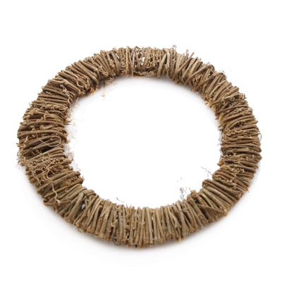 Rebenkranz flach, Loop weiß D 30 cm Kranz aus Rebe Türkranz Wandkranz #1