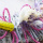 Loop Kranz flach mit Trockenblumenmix dekorieren