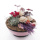 DIY Grabgesteck in Grabschale mit Trockenblumenmix, Wollfilz und Pflanzen - moderne Trauerfloristik
