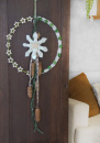 DIY Loop Weihnachten mit Wollstern und Zapfen, Türschmuck Advent