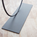 Loop stehend Metallring mit Metallfuß schwarz D 35...