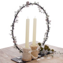 Girlande Fichte mini, Zuckerfichte Gr. L 176 cm grün-weiss, Adventsdeko, Weihnachtsdeko