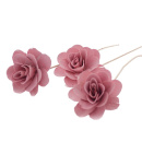 Holzrosen offen 3 Stück, 8 cm, rosa L 28 cm haltbare...