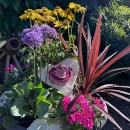 Filzband - Wollband L 2,5 m, B 7,5 cm, zweifarbig, zum Basteln und Dekorieren! Brombeer / Rosa
