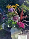 Filzband - Wollband L 2,5 m, B 7,5 cm, zweifarbig, zum Basteln und Dekorieren! Brombeer / Rosa