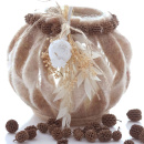 Filzband, Wollband Vintage B 7, 5 cm, L 2,50 m zweifarbig...