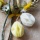 DIY Türschmuck Frühling Ostern mit Trockenblumenmix auf Wollzopf
