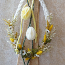 DIY Wabeneier aus Wollband 100% Schurwolle, dreifarbig Trend Basteln modern und trendig