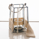 Tischdeko Windlicht Laterne Vintage natur modern mit Trockenblumen