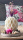 Osterei groß Wabenei in Osterschale mit Trockenblumenmix rosa weiß
