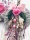 DIY Türschmuck groß und blumig mit Trockenblumen und Seidenblumen haltbare Frühlingsdeko