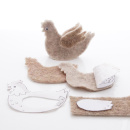 DIY Osterdeko Huhn, Hühner als Eierwärmer und Tischdeko aus Wollband Vintage