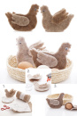 DIY Osterdeko Huhn, Hühner als Eierwärmer und Tischdeko aus Wollband Vintage