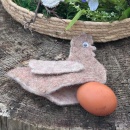 DIY Osterdeko Huhn, Hühner als Eierwärmer und Tischdeko aus Wollband Vintage