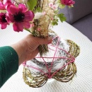 Rebenblume Blumenmanschette für Trockenblumensträuße und Frischblumen VE 1 Stk. Gr. D 28 cm