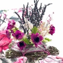 DIY Frühlingsstrauß mit Blumenmanschette...