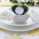 DIY Tischdeko Frühling Sommer bunt mit Tischkarten,...