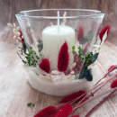 Glasvase rund klar, VE 1 St. Gr. 12 x 11 x 8 cm,...