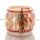 Filzband - Wollband, L 1 m, B 15 cm, zweifarbig, Apricot - Creme meliert