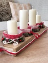 Rechteckiges Holz-Adventstablett mit DIY-Idee modern und...