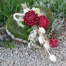 DIY-Grabgesteck Set als Pflanzherz aus Moos und...