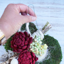 Grabgesteck Herz, DIY Grabschmuck Allerheiligen Pflanzherz mit Anleitung