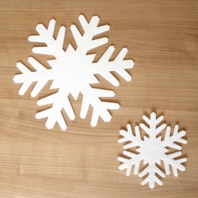 Schneeflocken aus festem Filz B 17cm, ideal für die Fensterdekoration zu Weihnachten