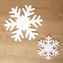 Schneeflocken aus festem Filz B 17cm, ideal für die...