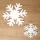 Schneeflocken aus festem Filz B 17cm, ideal für die Fensterdekoration zu Weihnachten