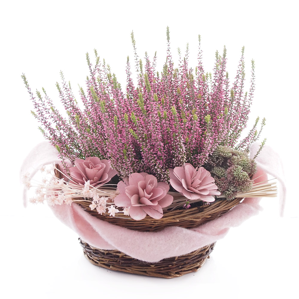 DIY Herbstkorb für Haus, Garten oder Grab selber machen