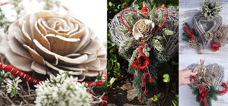 Herbstdeko Metallring mit Trockenblumen selber machen