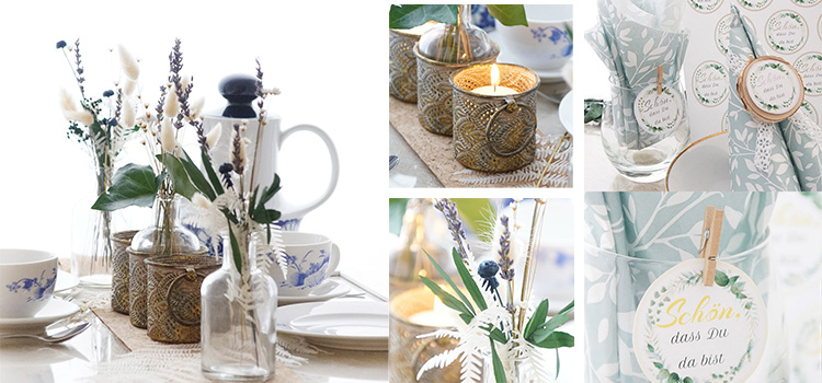 DIY Frühlingsdeko Türschmuck mit Trockenblumenmix