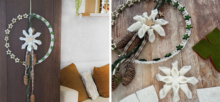 DIY herbstdeko Loop mit Trockenblumenmix Trockenblumenset